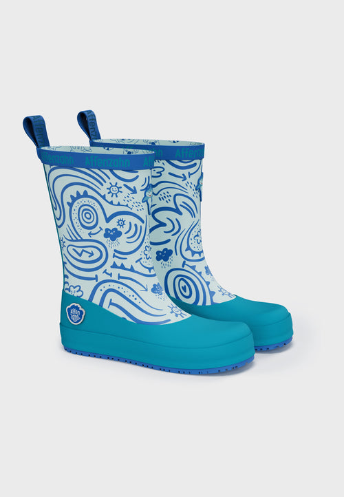 Affenzahn gummistøvle - Plashy Shark - Blå