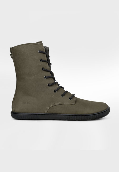 Koel Shoes Faro Vinterstøvle - Læder og Lammeskind - Khakigrøn