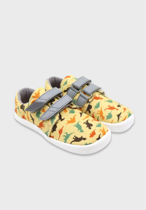 Beda low-cut Sneaker - Dinosaurs - Tekstil - Barfodssko