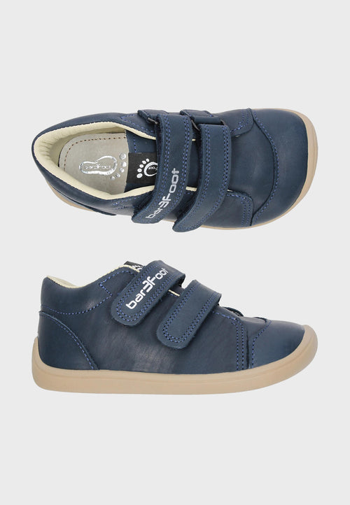 3F BAR3FOOT Sneakers Elf Step - Læder - Navy/Mørkeblå
