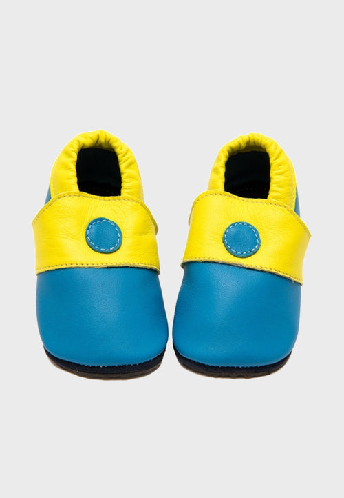 Zeazoo Kiwi - Hjemmesko - Blå og Gul