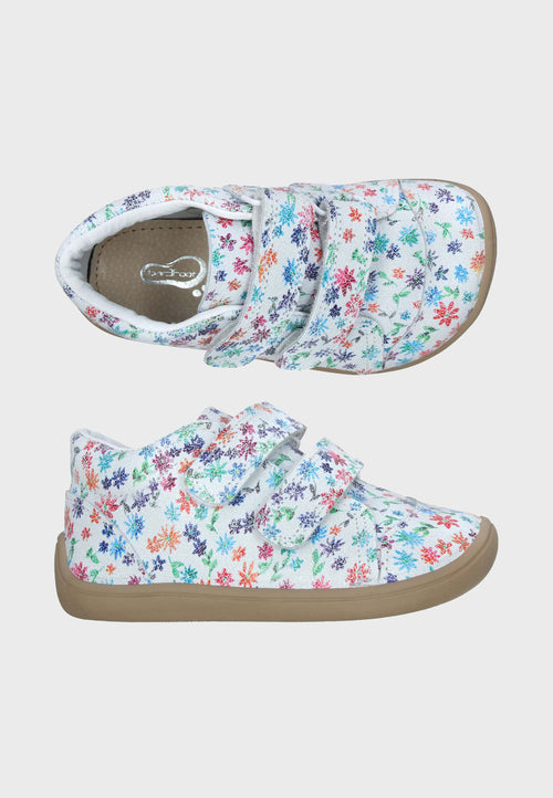3F BAR3FOOT Sneakers Elf Step - Læder - Blomster