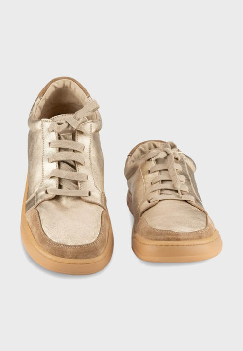 Zeazoo sneaker Husky Golden - Læder - Guld og beige