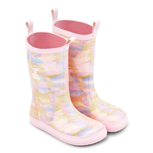 Bundgaard Atlas Gummistøvle - Naturgummi - Lyserød multifarvet