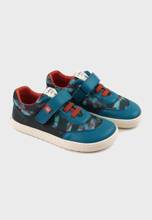 Lang.S by Tikki - Rock sneaker - Blå med print