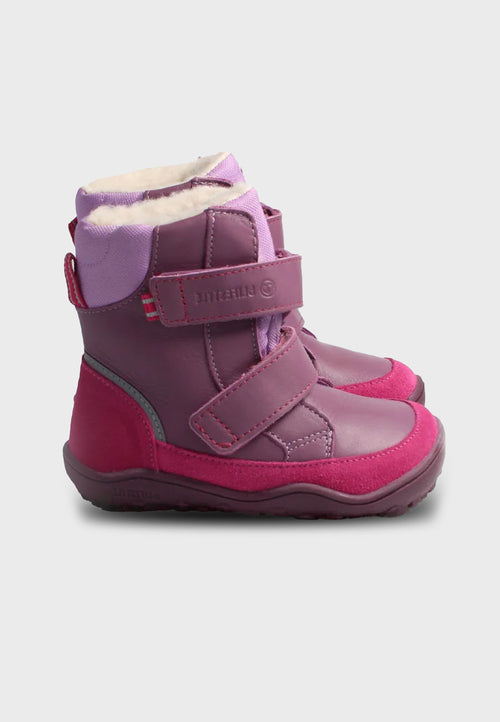bLifestyle Pekari TEX Vinterstøvle - Læder & Uld - Lilla og Pink