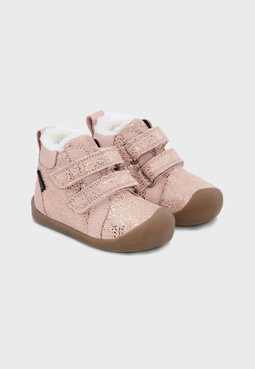 Bundgaard Vinterstøve Bloom TEX - Læder og Uld - Lyserød Glitter