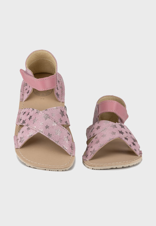 Zeazoo Symphony Pink Stars Slim sandal - Lyserød med stjerner