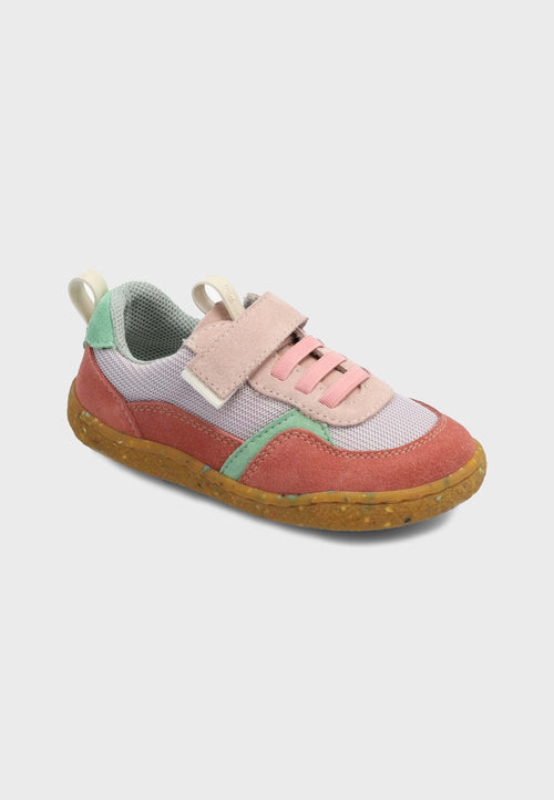 Groundies Kids LOU sneakers  - Læder & Mesh - Pink/Lyserød