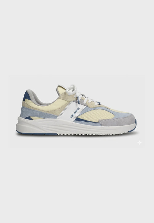 Groundies Starlite 2.0 unisex sneakers - Lemon Cream/Sky Blue