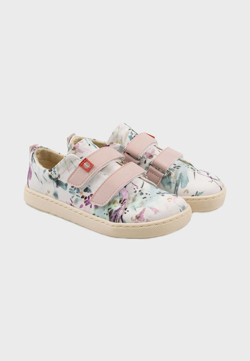 Lang.S by Tikki Harlequin Vegan Dream sneaker - Hvid/lyserød flerfarvet