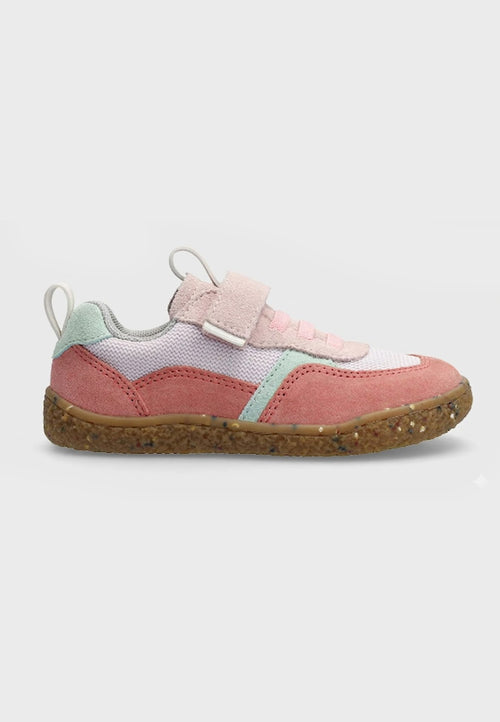 Groundies Lou 2.0 Kids sneakers  - Læder & Mesh - Lyserød