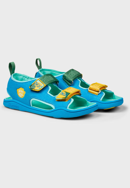Affenzahn sandal - Vegan Airy Creative Bear - Blå/multifarvet