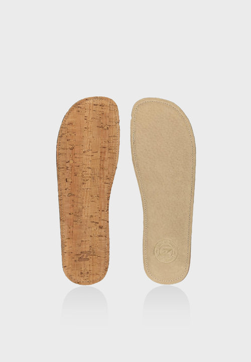 Zeazoo indersåler - Dobbeltsidet Læder og Kork såler