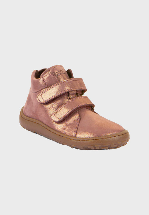 Froddo high-cut sneaker - Unisex - Læder ankelstøvle - Lyserød/guld shine
