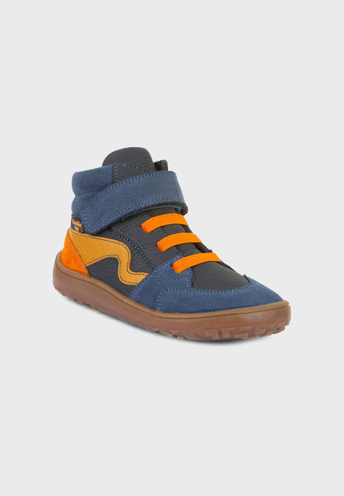 Froddo TEX high-cut sneaker - Læder ankelstøvle - Blå/orange