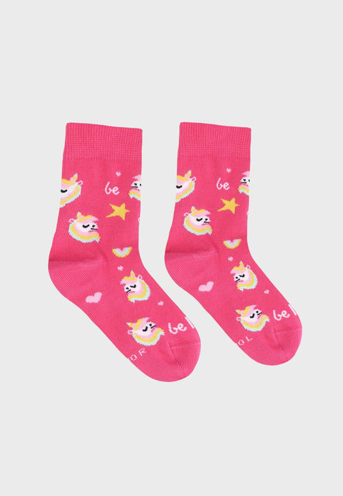 Be Lenka barfodsstrømper - Pink Unicorn