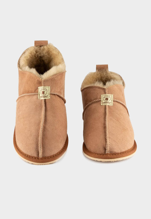 Zeazoo Shaun unisex hjemmesko - Lammeskind - Brun