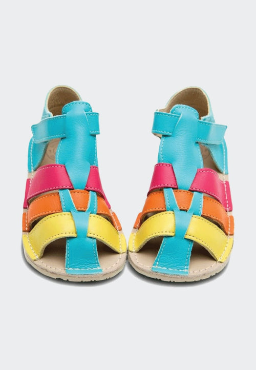 Zeazoo Marlin Colorful sandal - Lyseblå/pink multifarvet