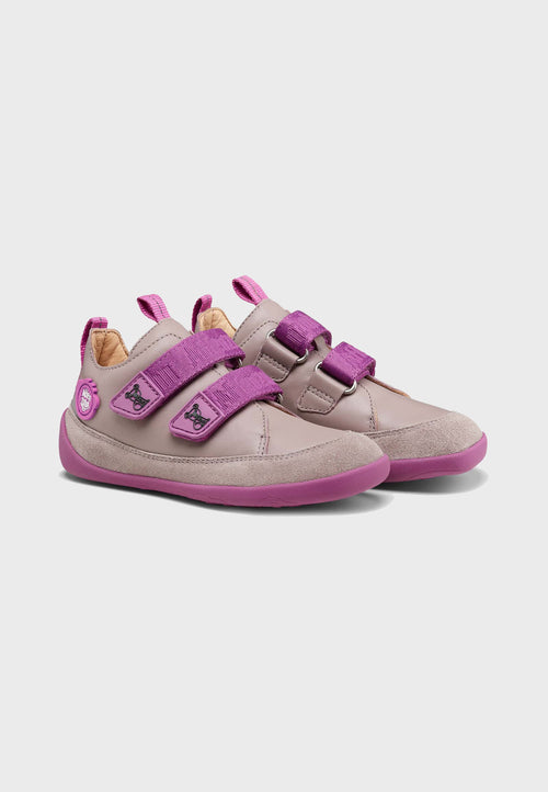 Affenzahn - Lowcut Leather Koala - Barfodssko - Lavendel og fuchsia