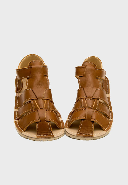 Zeazoo Marlin - Brown - Læder barfodssandal